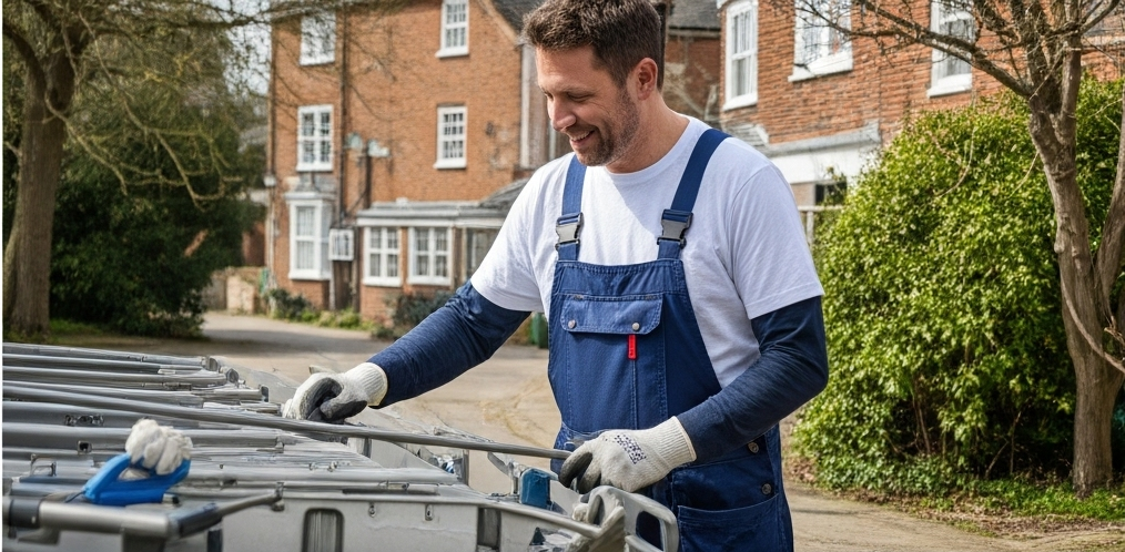 Plumbing and heating Sudbury specialist checking wall pipework – experienced plumber Sudbury Suffolk in local neighborhood